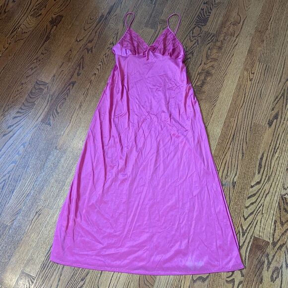 Other - Vintage 90's Y2K Babydoll Lace‎ Lingerie Gown Sz S Pink Fairy Grunge Whimsigoth